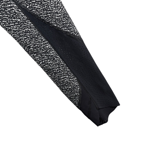 Lululemon Wunder Under Pant Hi-Rise Laser Cut Ripple Jacquard Black White Size 4 - Picture 6 of 10